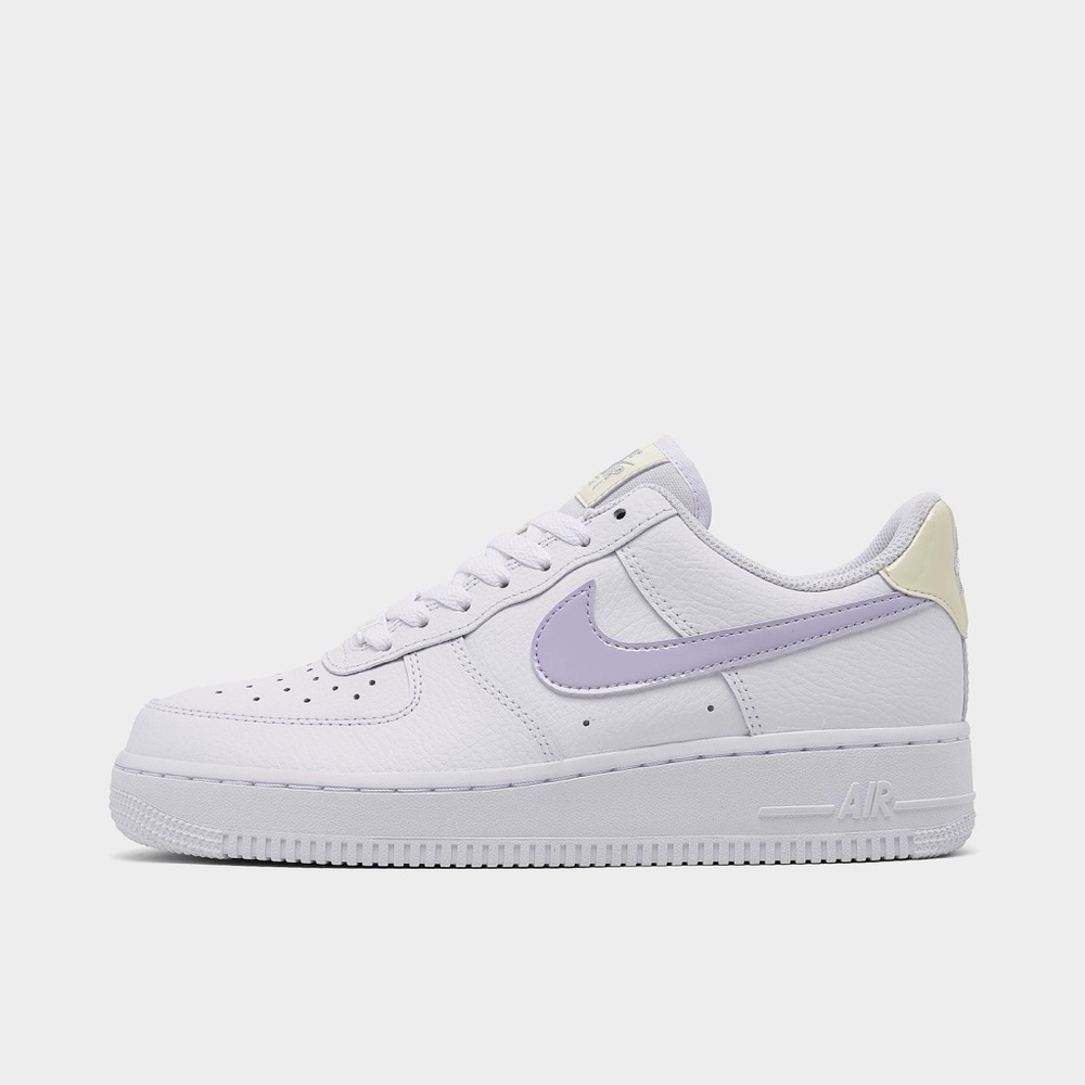 Nike Air Force 1 White and Lavender Purple Shoes Women’s
